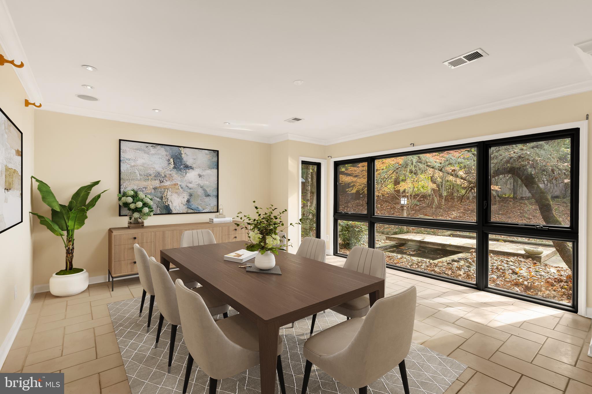 1434 Kirby Road McLean, VA 22101 - Photo 8 of 53 a view of a dining room with furniture window and outside view