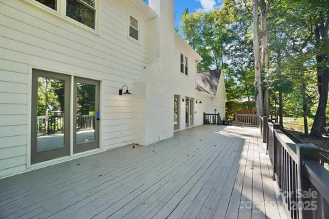 a view of a house with a deck