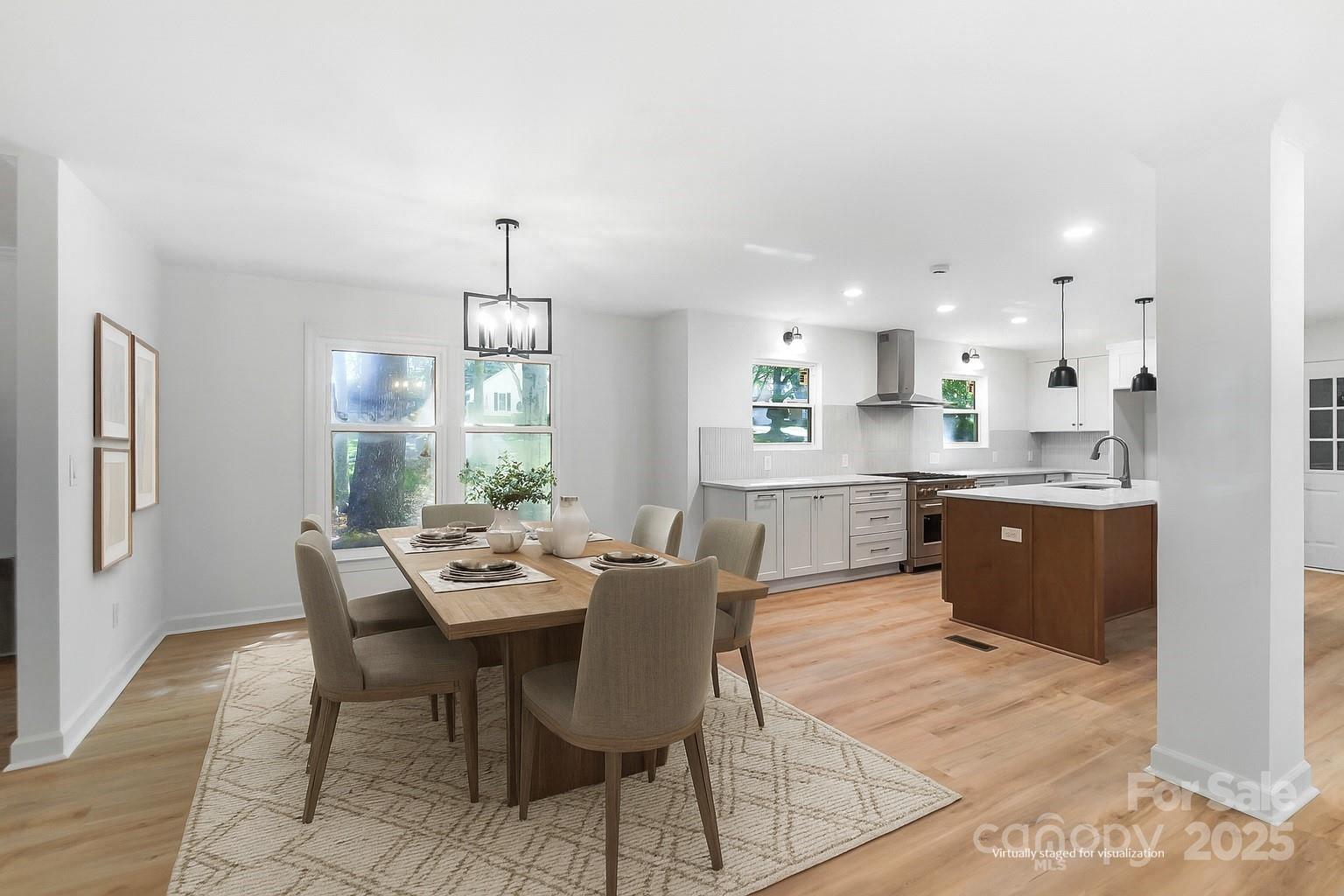 3323 Lincoln Lane Gastonia, NC 28056 - Photo 6 of 47 a view of a dining room with furniture window and wooden floor