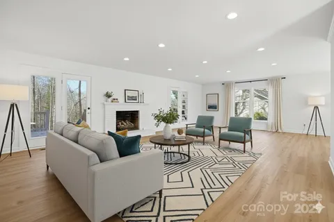 a workspace with furniture and window