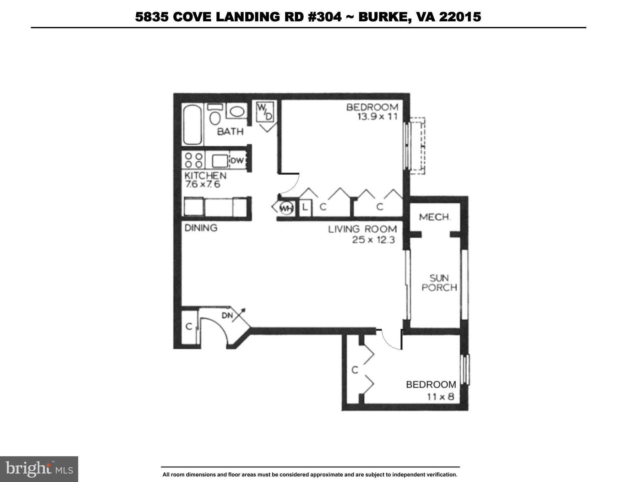 5835 Cove Landing Road, Unit 304 Burke, VA 22015 - Photo 37 of 37 Floorplan