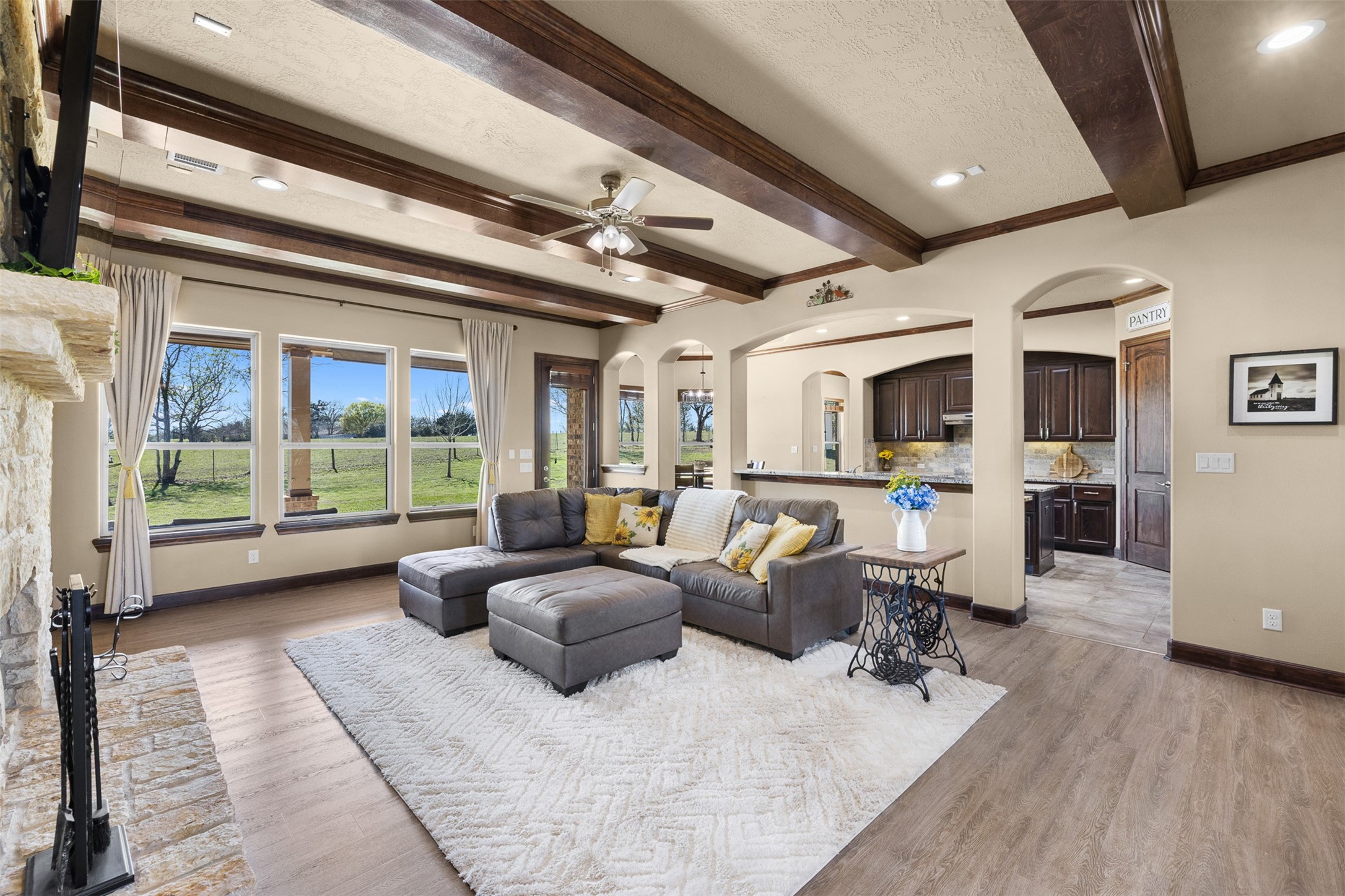 1813 Cemetery Road Bellville, TX 77418 - Photo 6 of 27 a living room with furniture and a large window