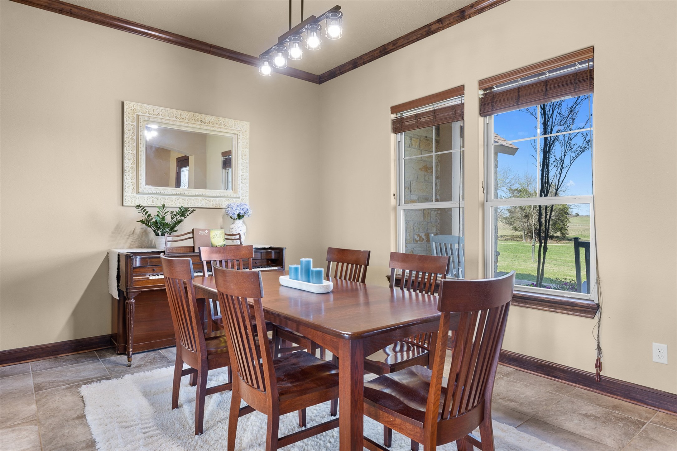 1813 Cemetery Road Bellville, TX 77418 - Photo 7 of 27 a view of a dining room with furniture window and outside view