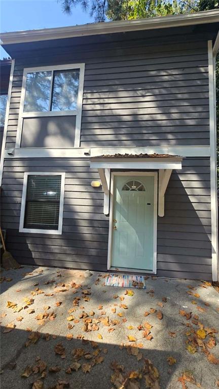a view of a fireplace