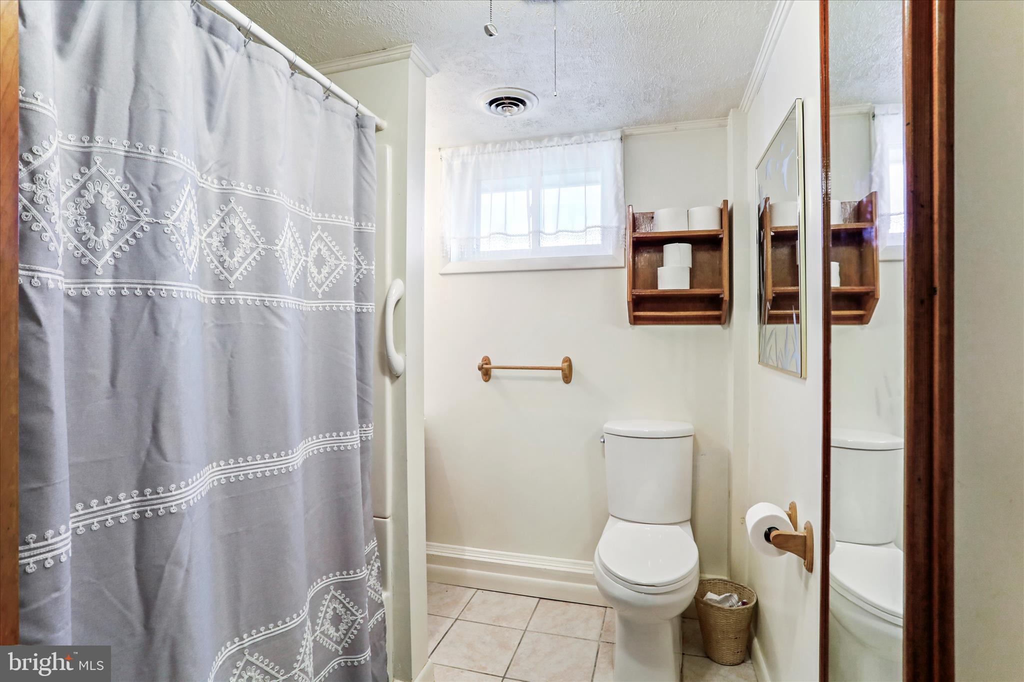 146 Miracle Drive Springfield, WV 26763 - Photo 18 of 40 a white toilet sitting next to a bathroom sink and a shower