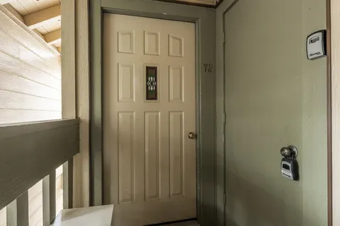 a view of front door