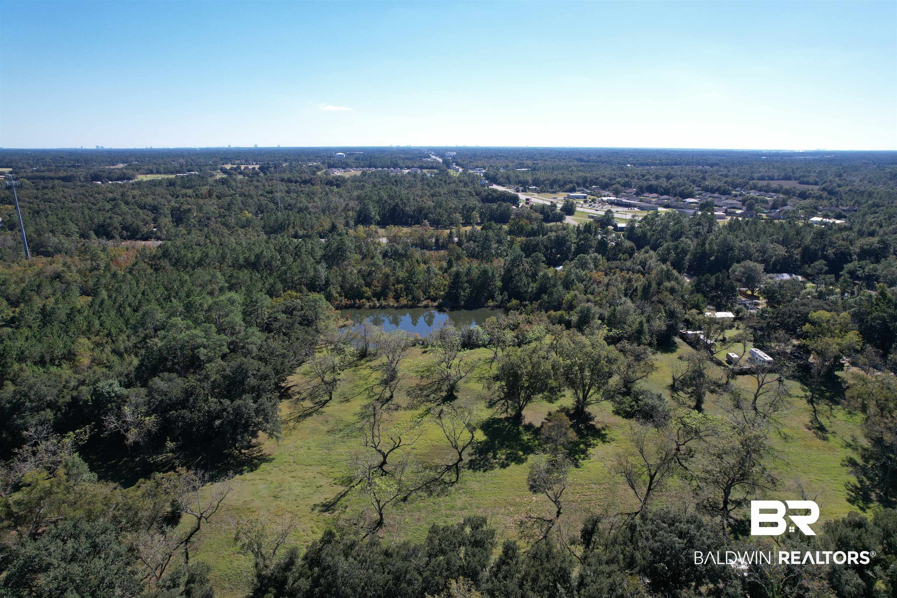 15810 County Road 73 Foley, AL 36535 - Photo 55 of 56 View of property location featuring a heavily wooded area and a nearby body of water