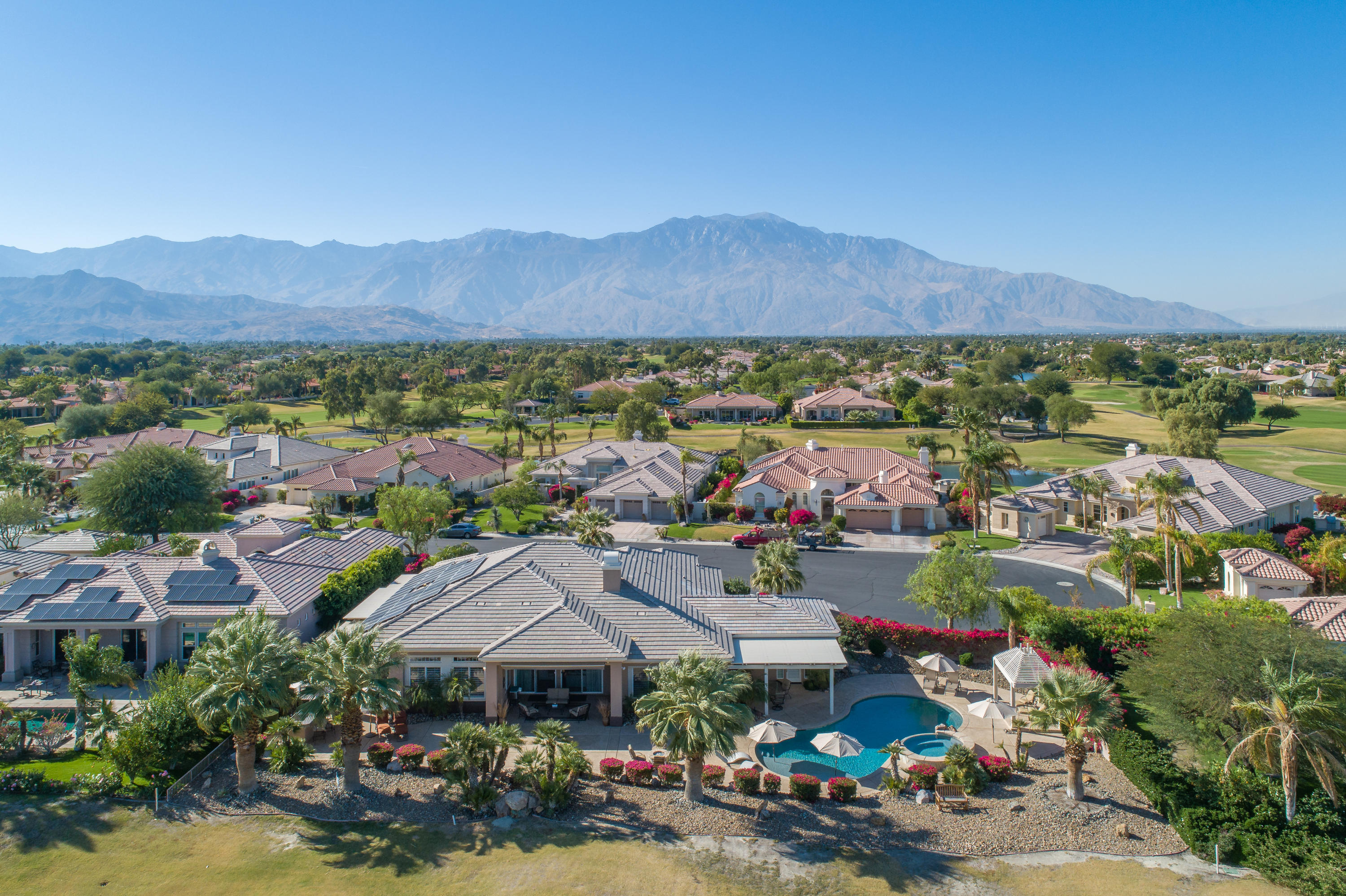 4 Vía Verde Rancho Mirage, CA 92270 - Photo 53 of 63 a view of houses with outdoor and green space