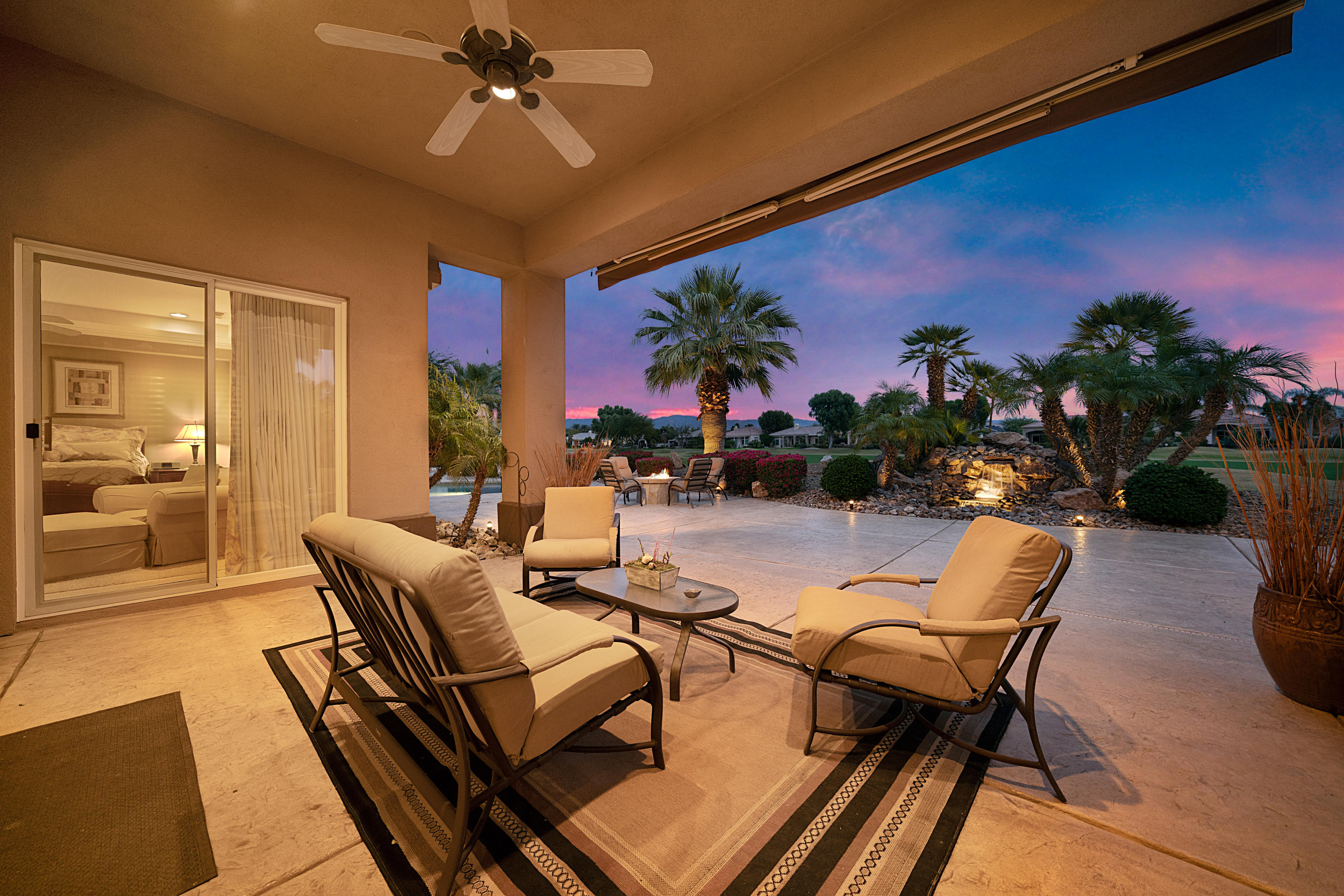 4 Vía Verde Rancho Mirage, CA 92270 - Photo 54 of 63 a dining room with furniture and a potted plant