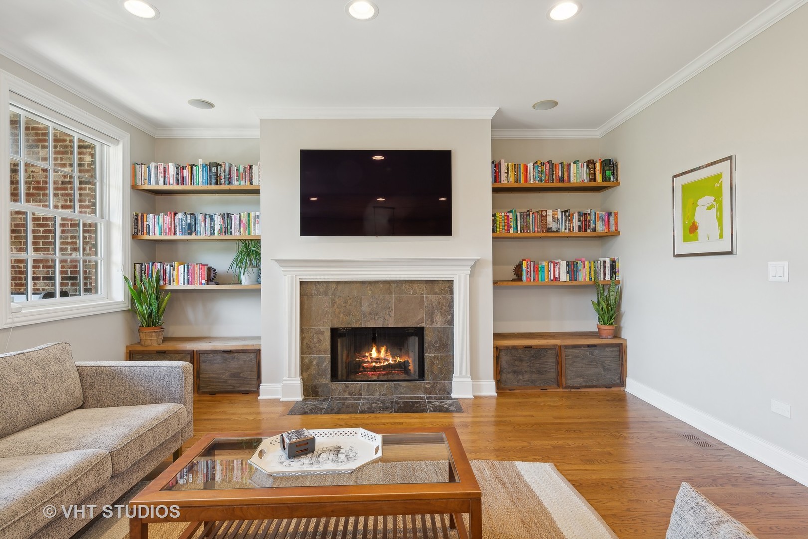 2136 West Division Street, Unit 3 Chicago, IL 60622 - Photo 5 of 37 a living room with furniture and a fireplace