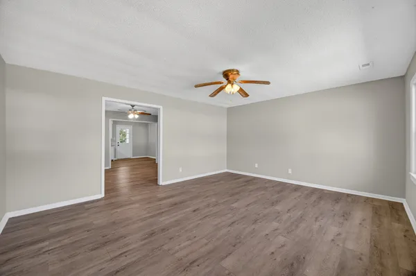 wooden floor in an empty room