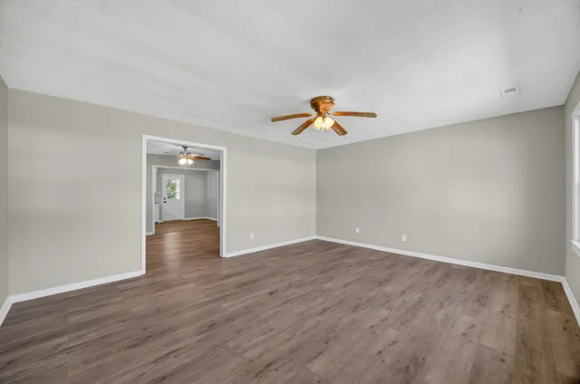 wooden floor in an empty room