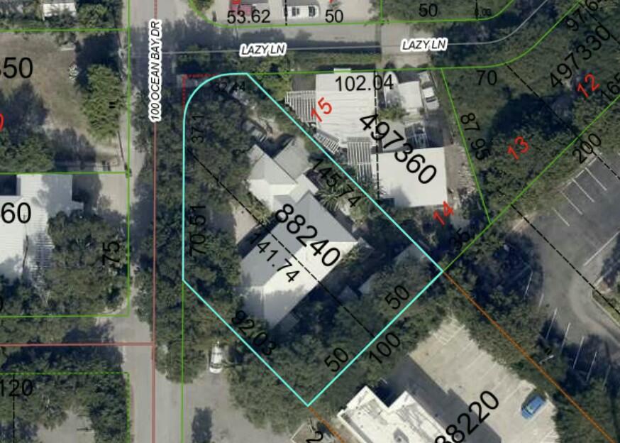 129 Lazy Lane Key Largo, FL 33037 - Photo 32 of 35 an aerial view of a car park