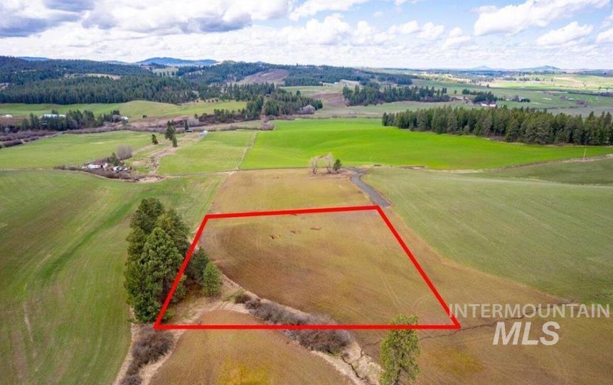 Nka Clifford Road Princeton, ID 83857 - Photo 6 of 21 Aerial view of sparsely populated area with property parcel outlined