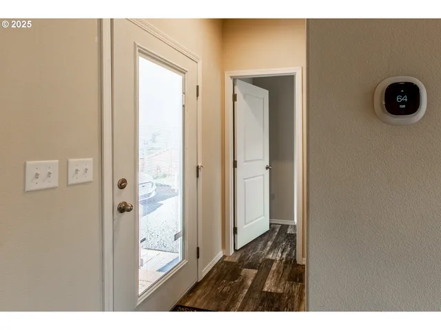 a view of a bathroom from a bathroom