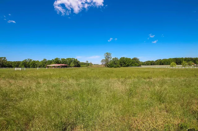 a view of a lake with a big yard