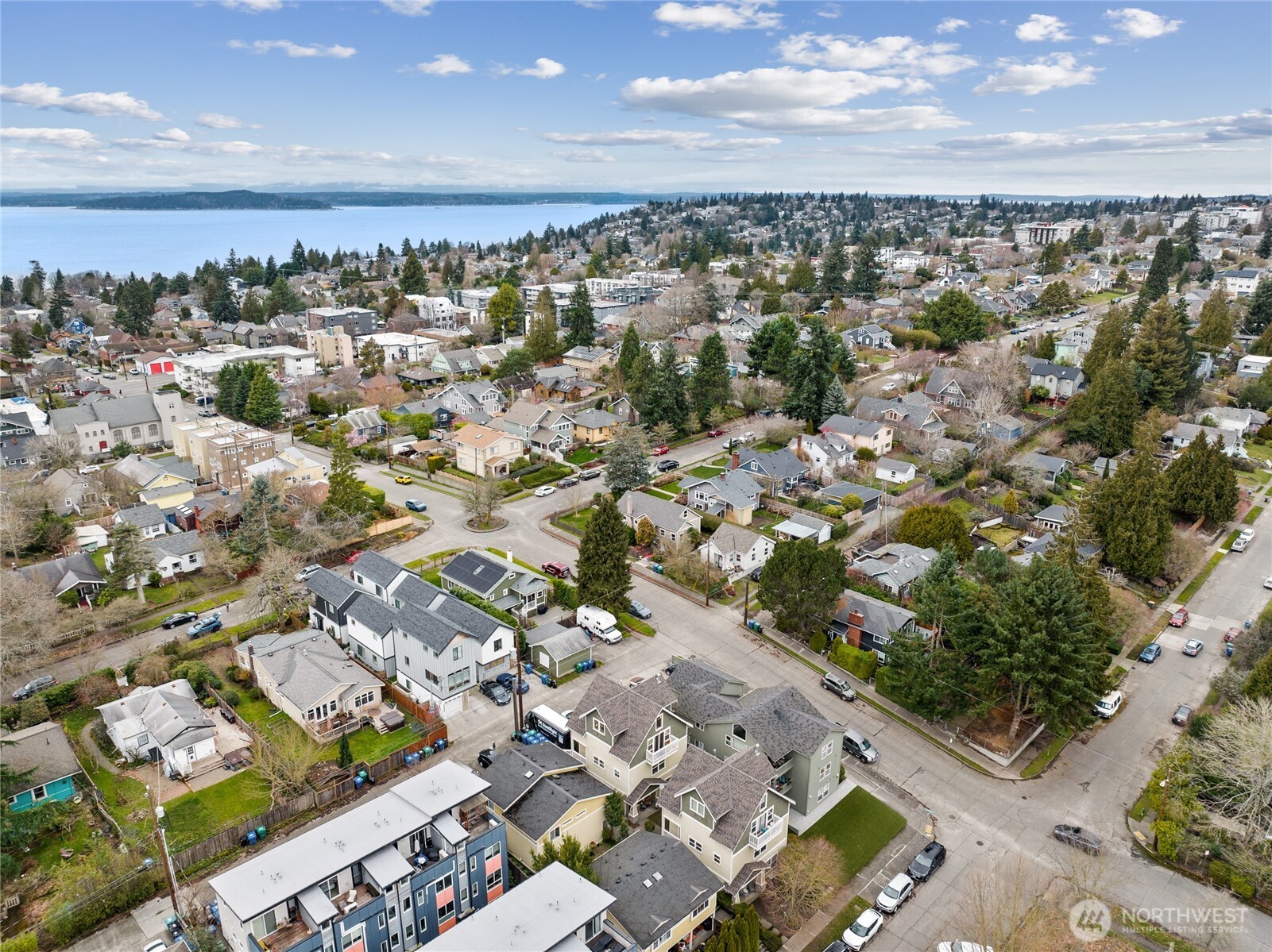 5907 40th Avenue Southwest, Unit B Seattle, WA 98136 - Photo 18 of 23 an aerial view of a city
