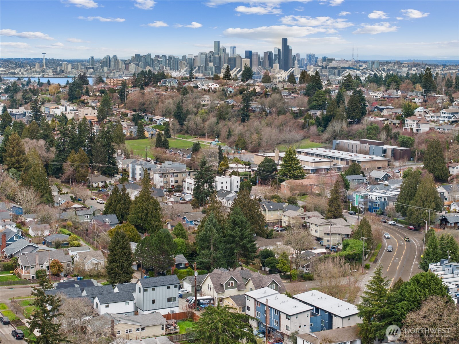 5907 40th Avenue Southwest, Unit B Seattle, WA 98136 - Photo 23 of 23 an aerial view of a city