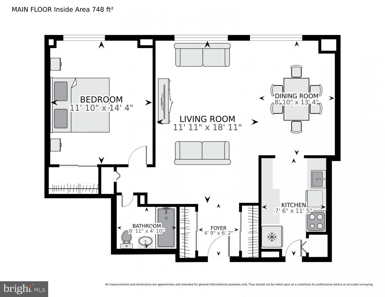1900 Lyttonsville Road, Unit 1217 Silver Spring, MD 20910 - Photo 21 of 21 Floor Plan
