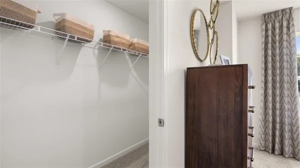 a view of walk in closet