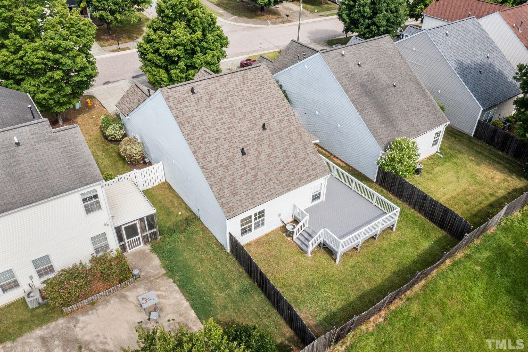 9136 Colony Village Lane Raleigh, NC 27617 - Photo 17 of 17 an aerial view of house with a yard