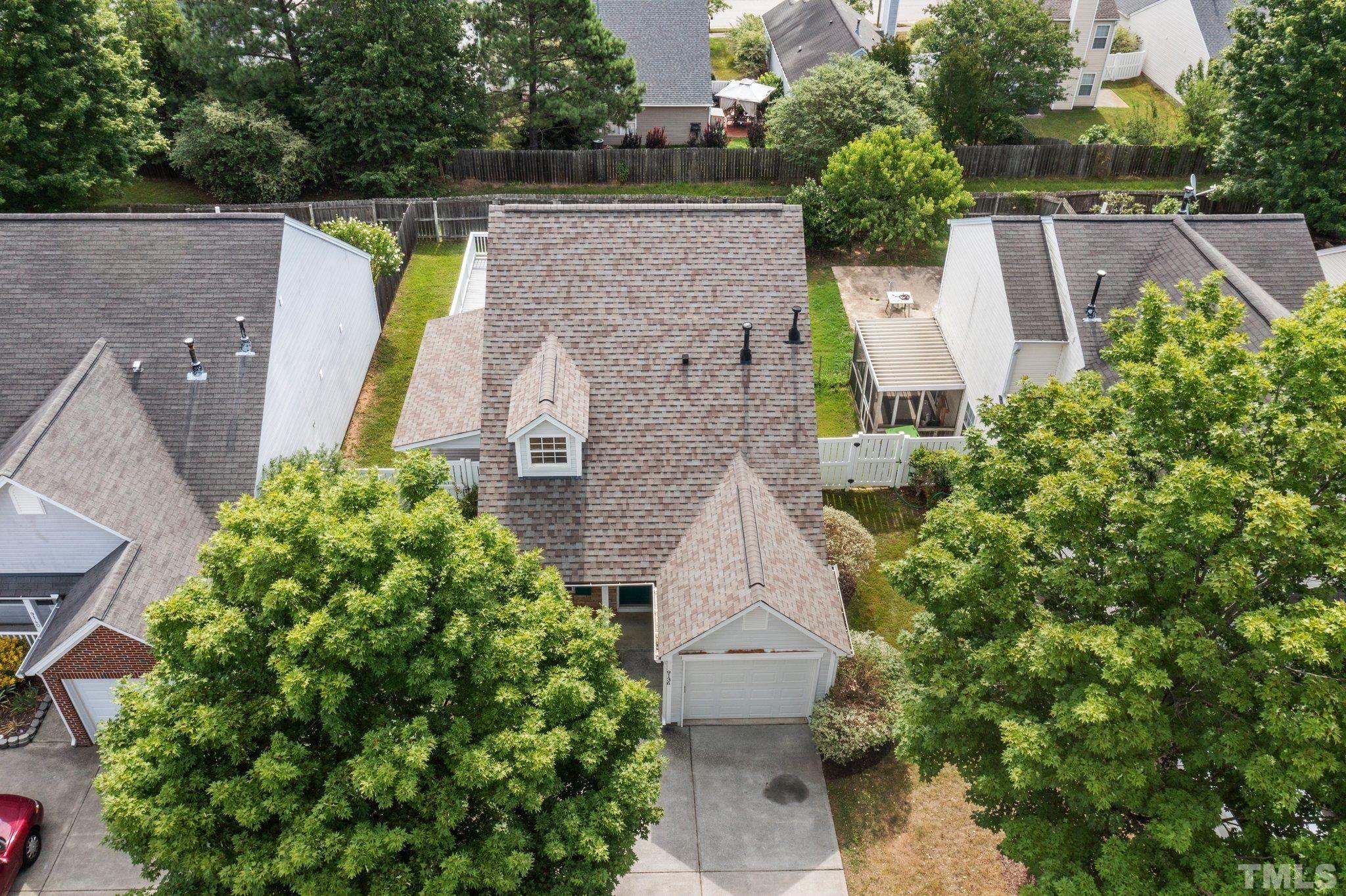 9136 Colony Village Lane Raleigh, NC 27617 - Photo 2 of 17 an aerial view of residential house with outdoor space and swimming pool