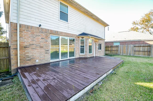 a view of a backyard with a garden