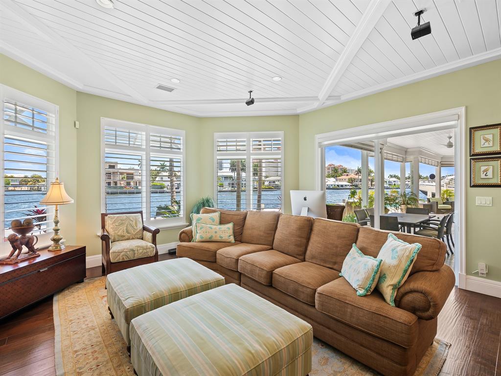 2898 Northeast 26th Street Fort Lauderdale, FL 33305 - Photo 19 of 77 a living room with furniture and a large window