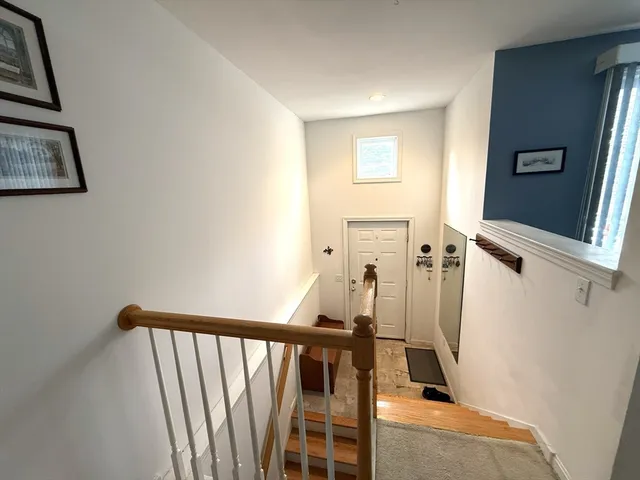 a view of a staircase