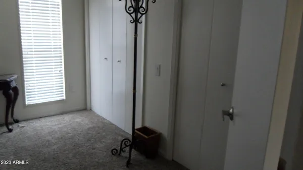 a view of a closet area