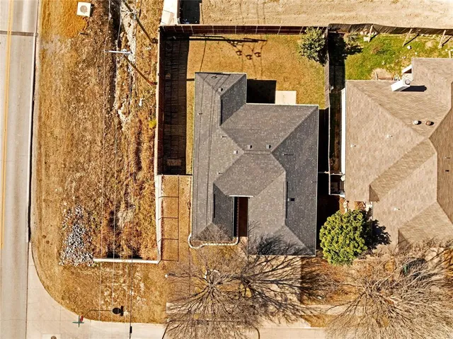 an aerial view of a ocean