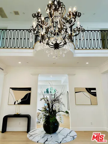 a view of a living room and dining room