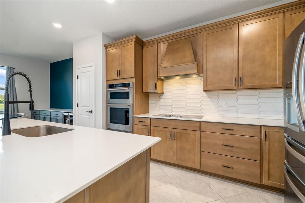 9406 Lamine Way Parrish, FL 34219 - Photo 51 of 74 a kitchen with granite countertop a sink stainless steel appliances and cabinets