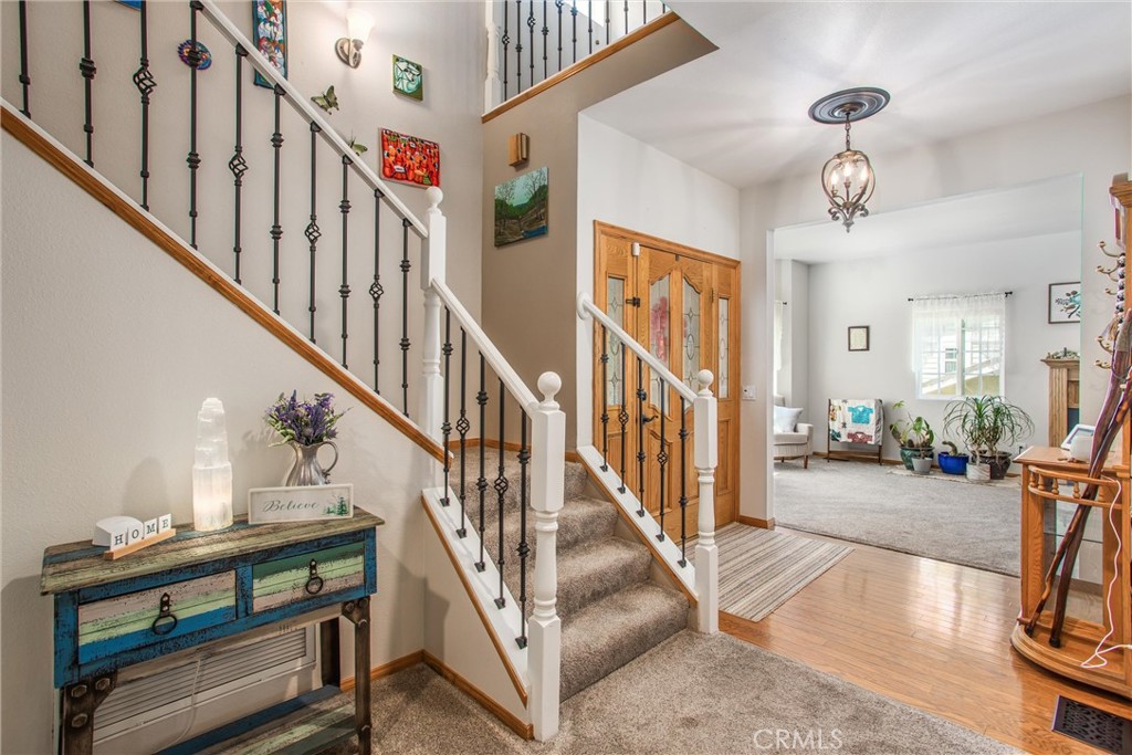 6180 Cedar Avenue Angelus Oaks, CA 92305 - Photo 17 of 31 a view of entryway and hall with wooden floor