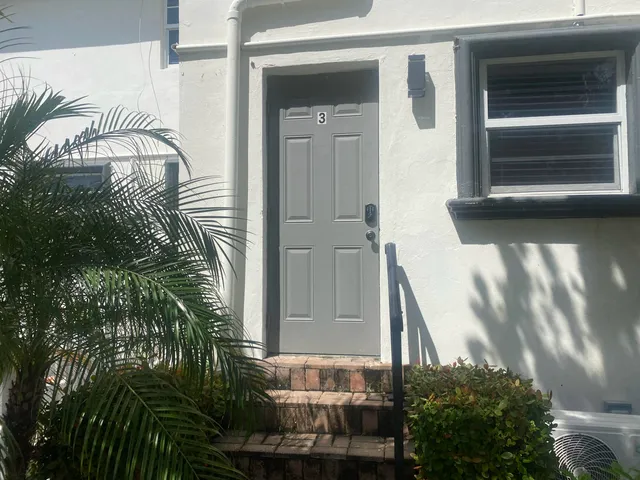 a view of front door of house