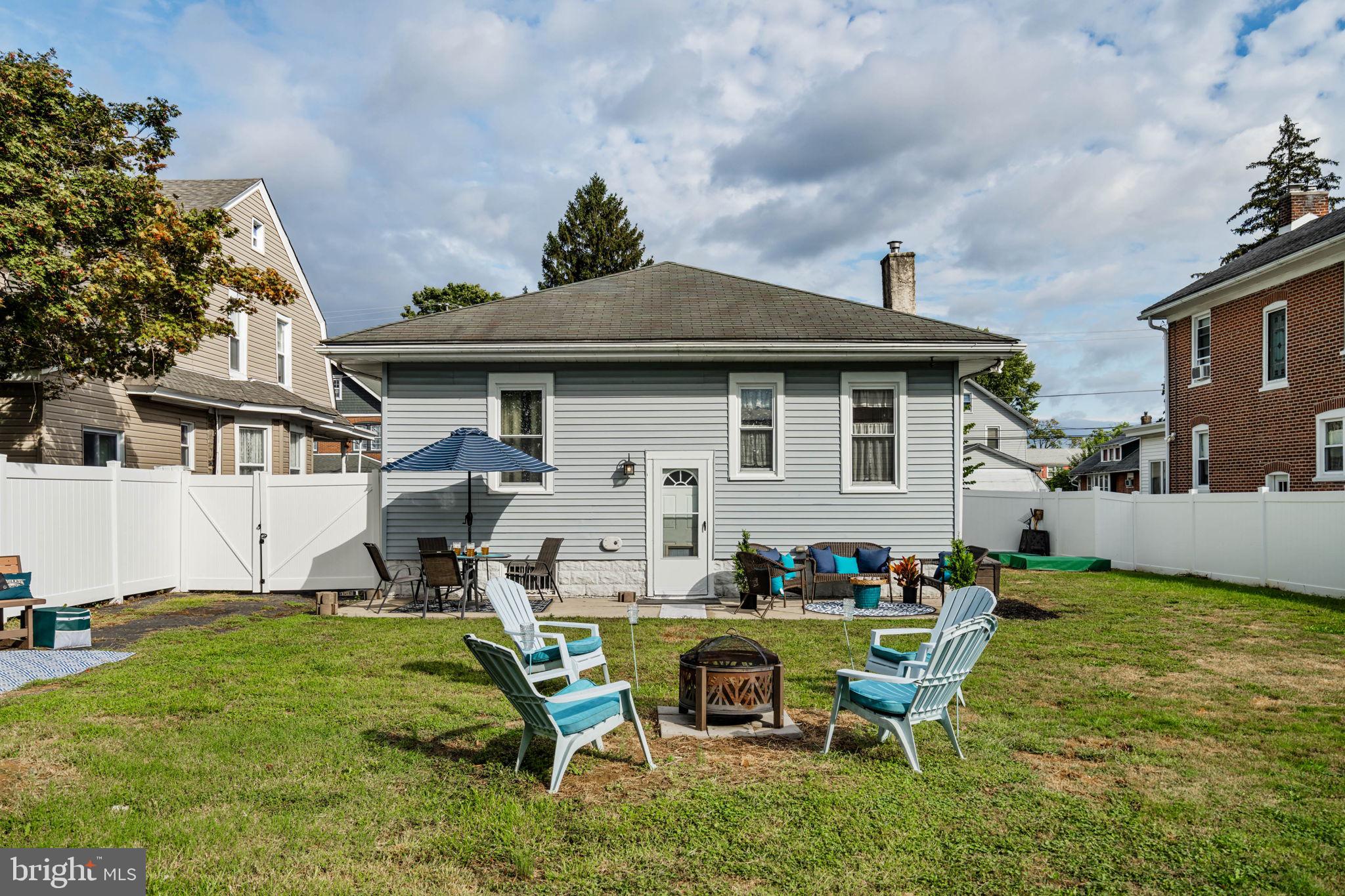 Back view of house