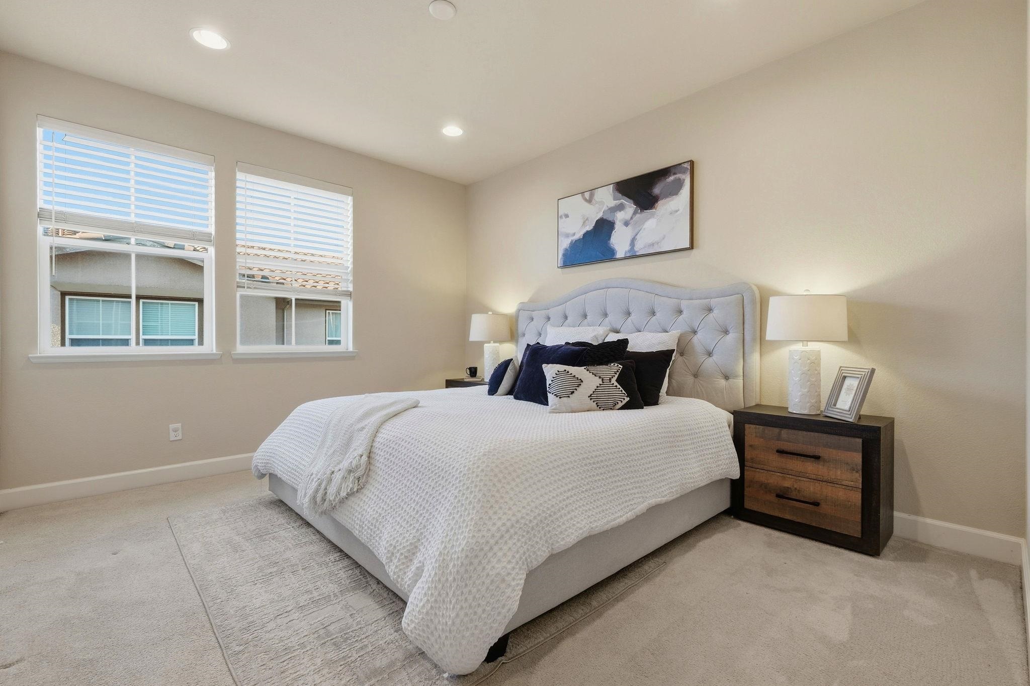 2863 Finca Terrace Fremont, CA 94539 - Photo 21 of 37 a bedroom with a bed and a large window