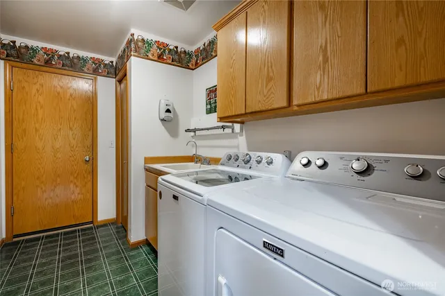 a room with storage and utility