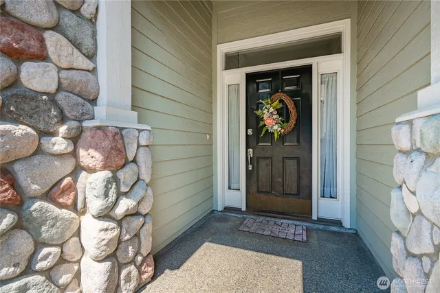 a view of a entryway door of the house