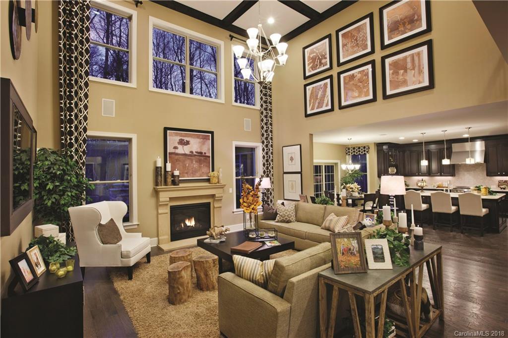 2016 Flowering Peach Road, Unit 68 Marvin, NC 28173 - Photo 4 of 14 a living room with fireplace furniture and a fireplace