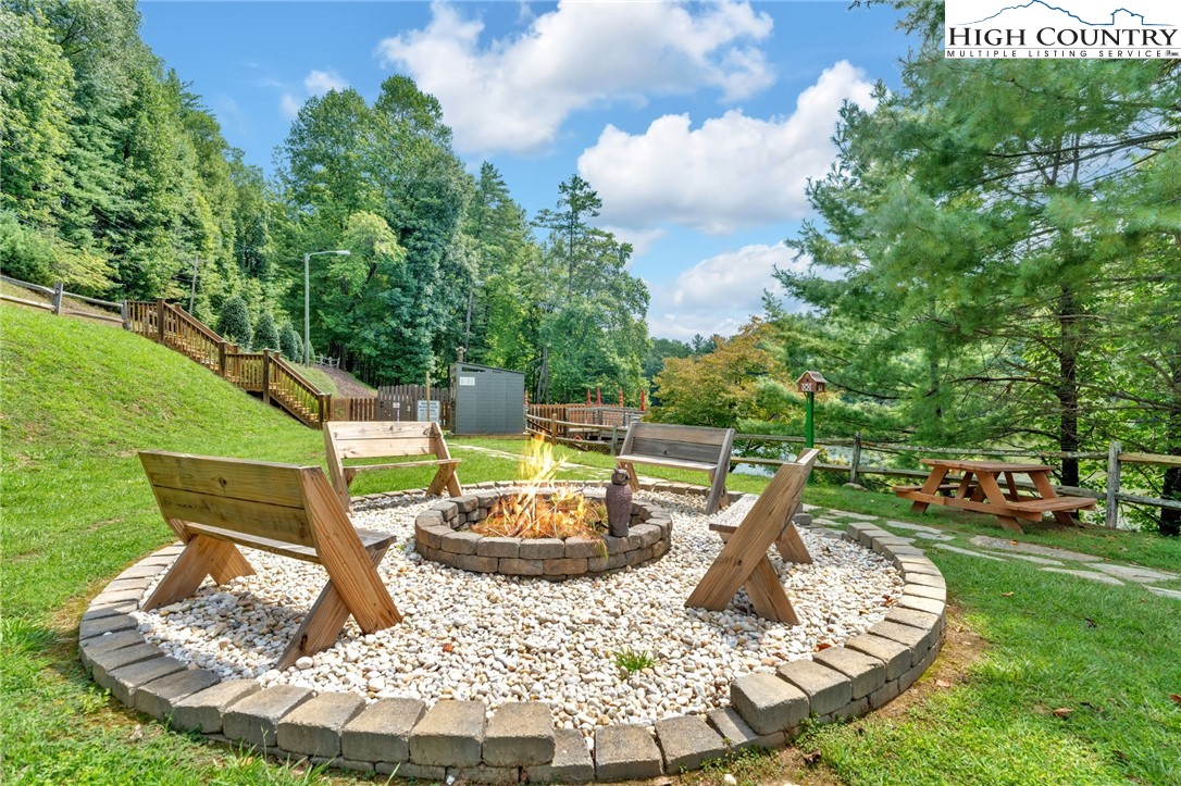 Trout Lake Road Deep Gap, NC 28618 - Photo 11 of 25 a view of a porch with furniture