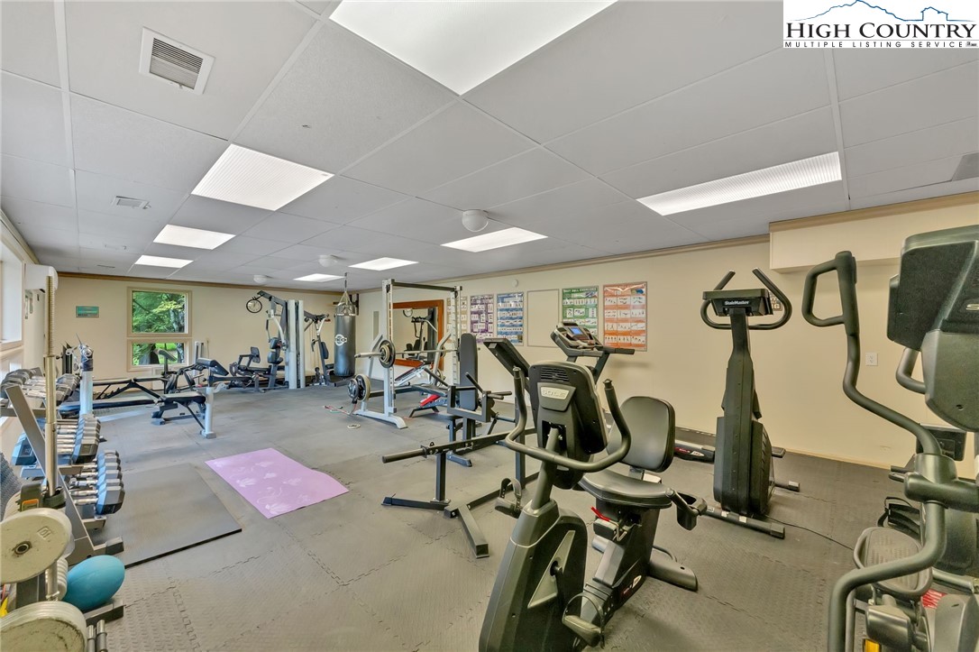 Trout Lake Road Deep Gap, NC 28618 - Photo 14 of 25 a view of a room with gym equipment