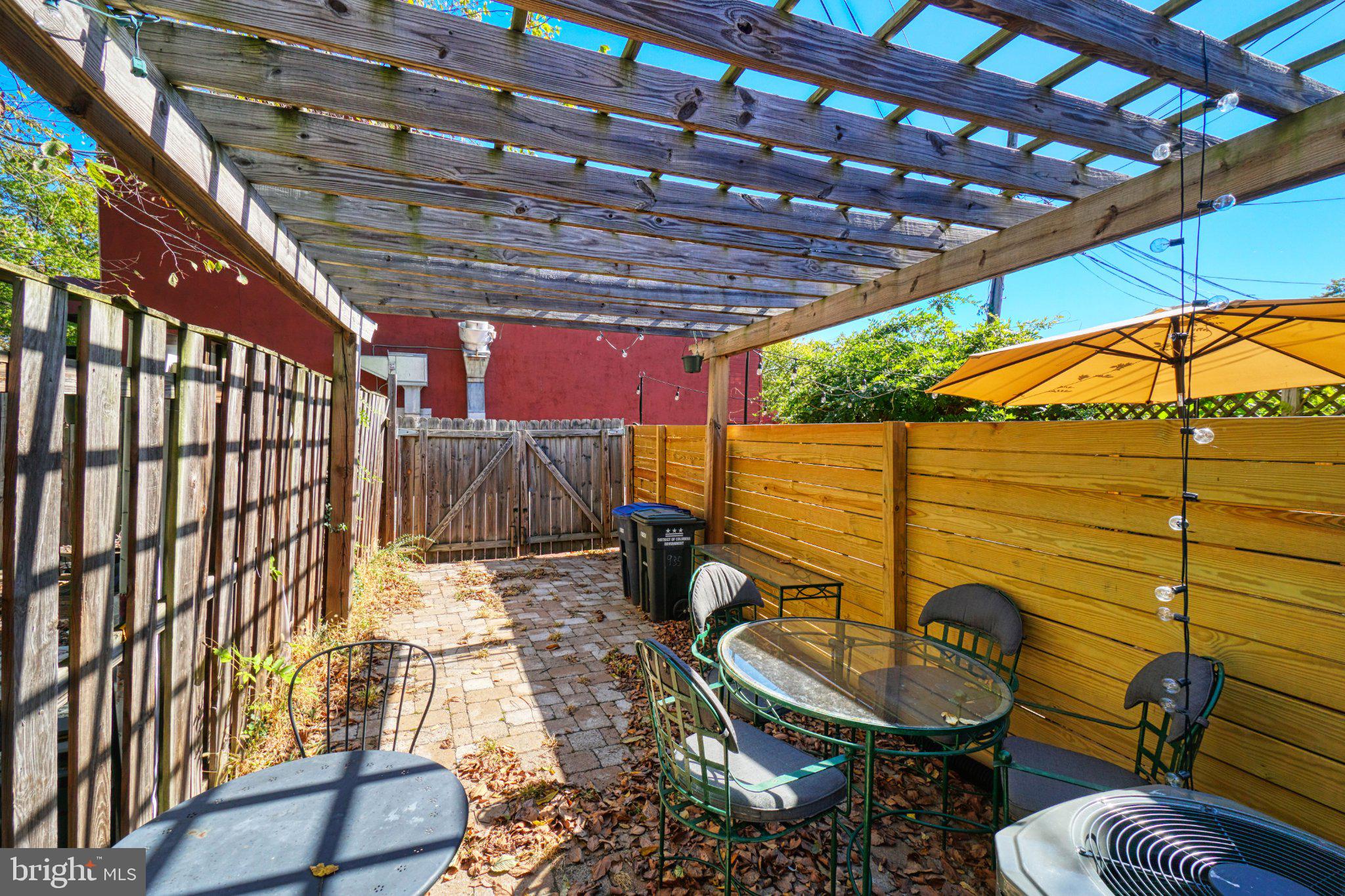 935 8th Street Northeast Washington, DC 20002 - Photo 11 of 19 Charming outdoor retreat with shade.