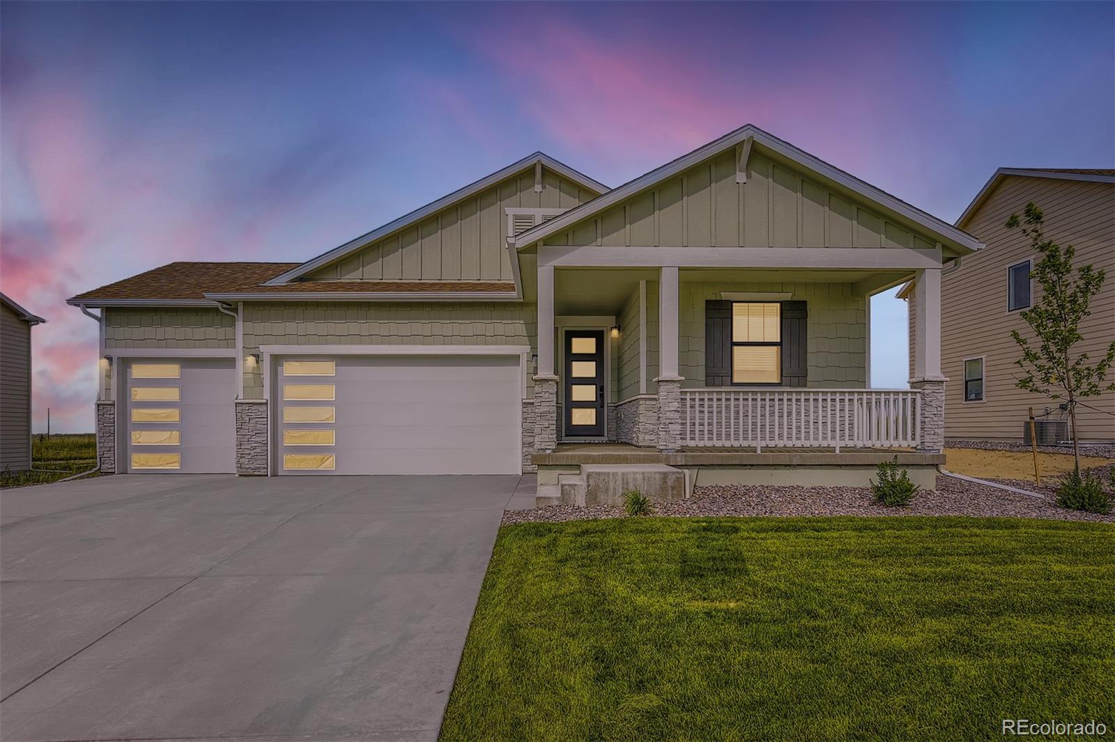 42966 Colonial Trail Elizabeth, CO 80107 - Photo 2 of 29 a front view of a house with a yard