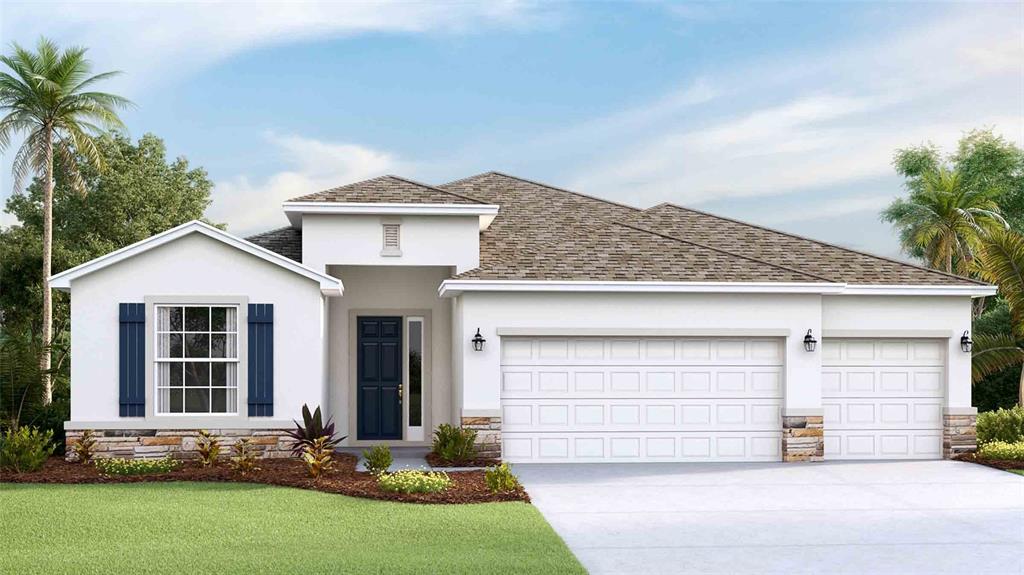 16721 Harvester Terrace Lakewood Ranch, FL 34211 - Photo 1 of 1 a front view of a house with a yard and garage