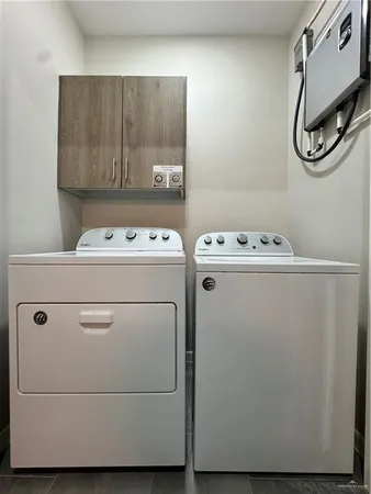 a room with storage and utility