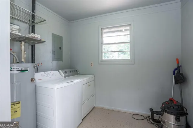 a room with storage and utility