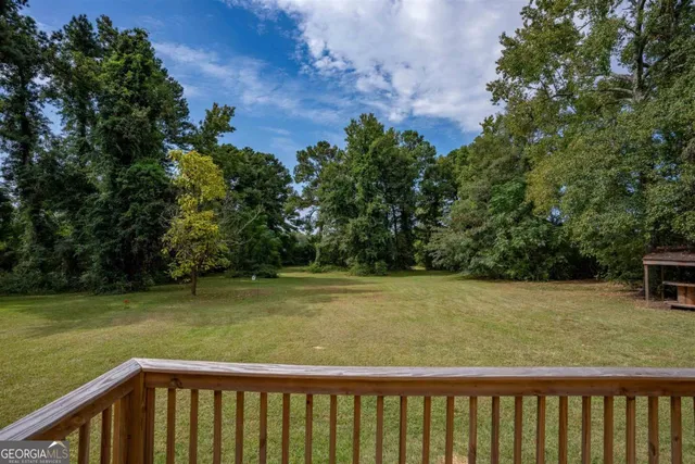 a view of a balcony with outdoor space