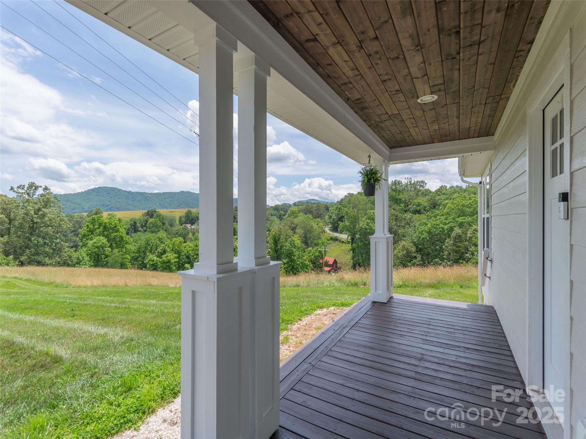 3355 Thickety Road Clyde, NC 28721 - Photo 2 of 33 a view of yard from deck