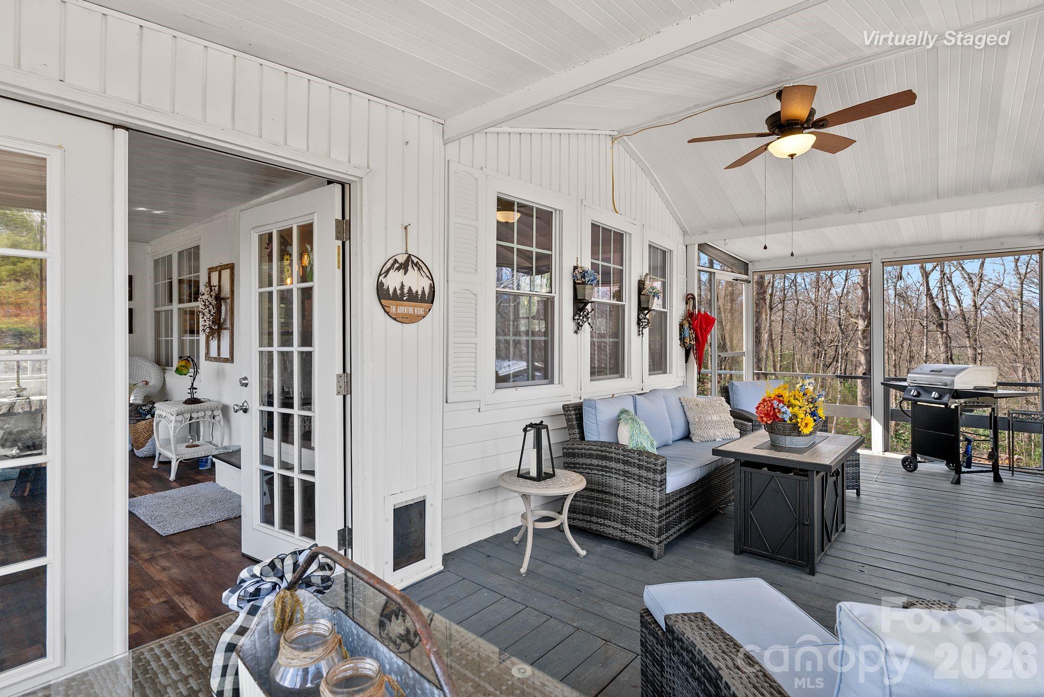 54 South Kimiko Lane Balsam Grove, NC 28708 - Photo 15 of 46 a living room with furniture and wooden floor